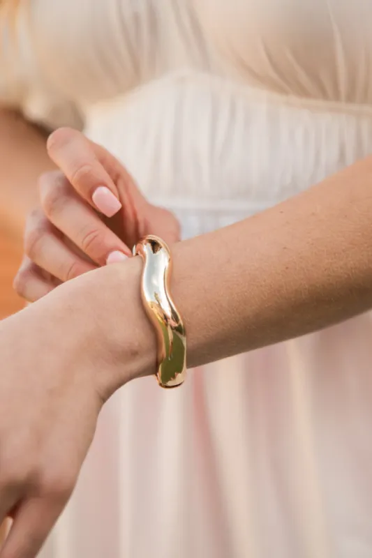 Gold Bangle Bracelet FINAL SALE sold by Pink Lily