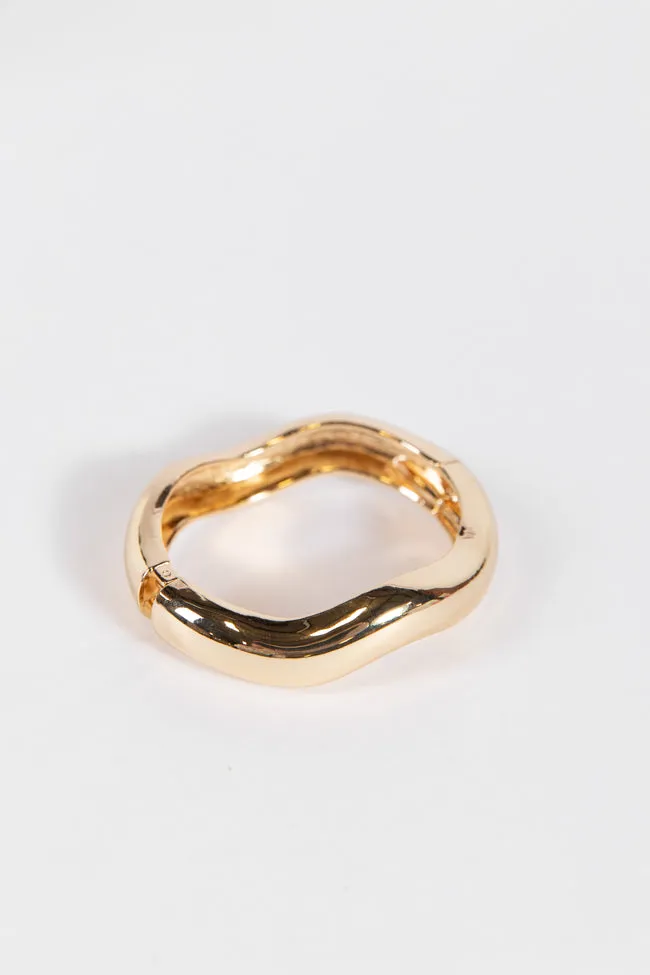 Gold Bangle Bracelet FINAL SALE sold by Pink Lily product image thumbnail 3