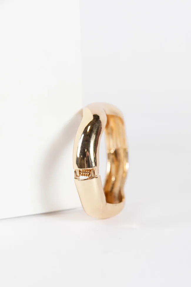 Gold Bangle Bracelet FINAL SALE sold by Pink Lily product image thumbnail 4