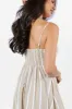 Come Sail Away Neutral Striped Maxi Dress SALE sold by Pink Lily