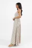 Come Sail Away Neutral Striped Maxi Dress SALE sold by Pink Lily