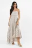 Come Sail Away Neutral Striped Maxi Dress SALE sold by Pink Lily