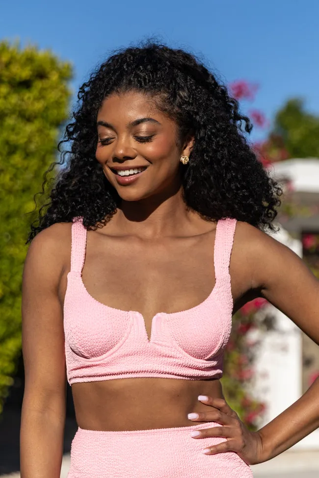 Summer Oasis Light Pink Underwire Split V Bikini Top FINAL SALE sold by Pink Lily product image thumbnail 3