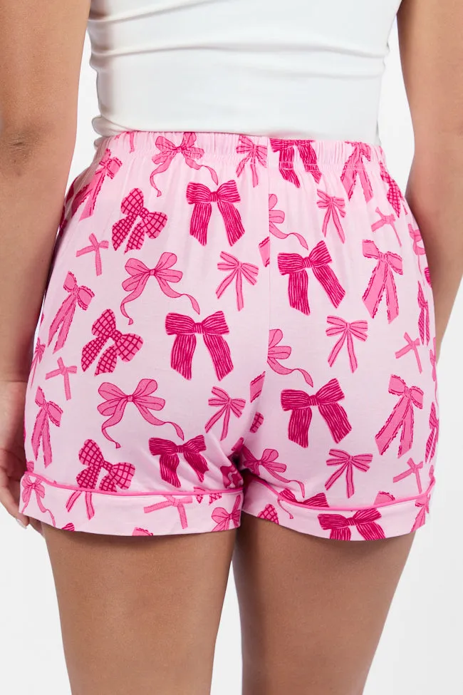 Good To Get Away In Put A Bow On It Pajama Shorts SALE sold by Pink Lily product image thumbnail 4