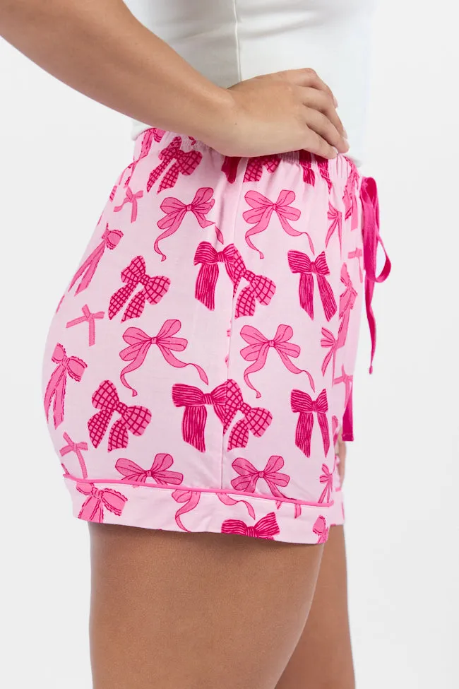 Good To Get Away In Put A Bow On It Pajama Shorts SALE sold by Pink Lily product image thumbnail 3