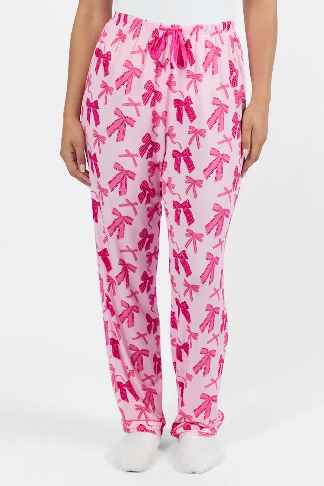 Good To Get Away In Put A Bow On It Pajama Pants SALE sold by Pink Lily