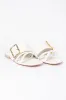 Blaine White Buckle Sandals FINAL SALE sold by Pink Lily