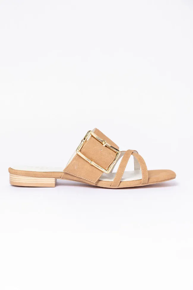 Blaine Camel Buckle Sandals FINAL SALE sold by Pink Lily