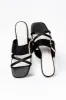 Blaine Black Buckle Sandals FINAL SALE sold by Pink Lily