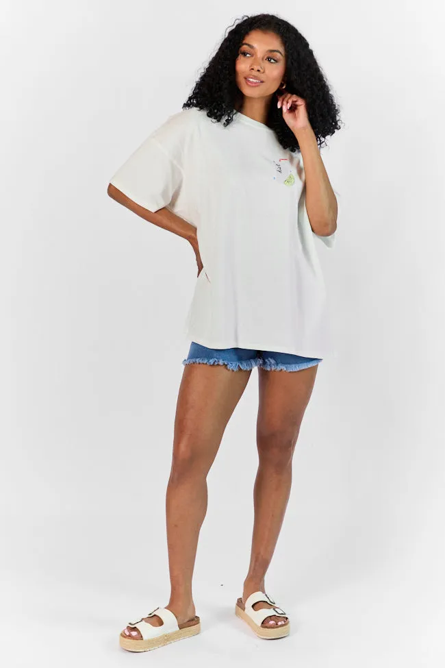 Diet Soda Off White Oversized Graphic Tee sold by Pink Lily product image thumbnail 3