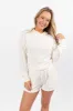 Everything I Want Ivory Ribbed Hoodie and Shorts Set FINAL SALE sold by Pink Lily
