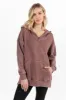 Ways To Go Brown Acid Wash Oversized Hoodie FINAL SALE sold by Pink Lily