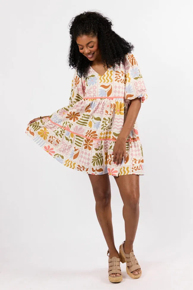 Iconic Summer Multi Print Mini Dress FINAL SALE sold by Pink Lily product image thumbnail 4