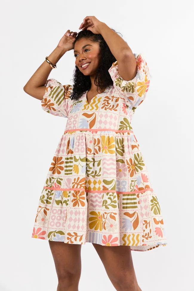 Iconic Summer Multi Print Mini Dress FINAL SALE sold by Pink Lily product image thumbnail 3