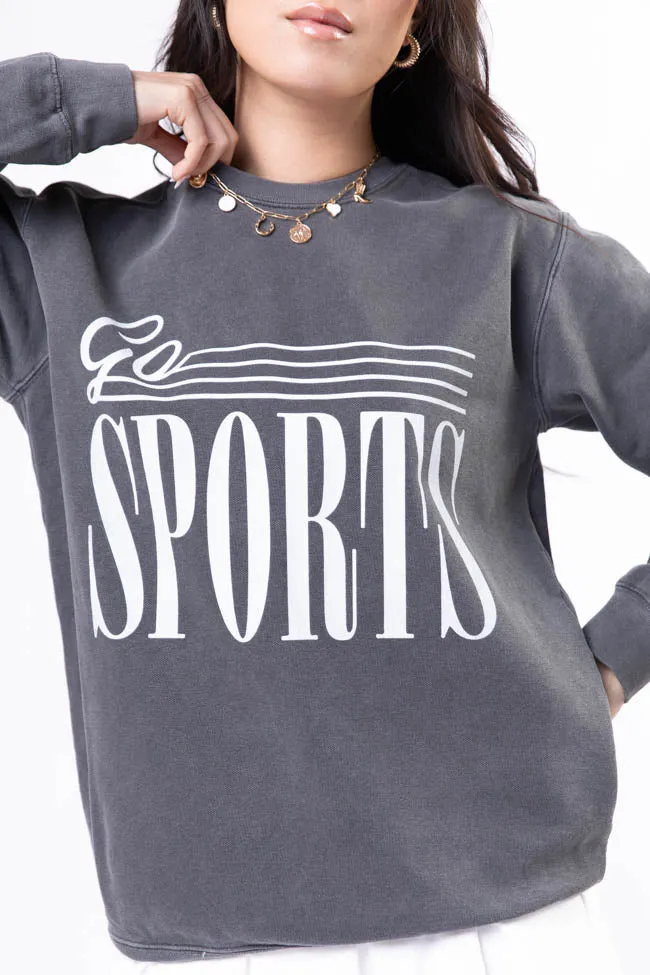 Go Sports Pepper Comfort Colors Graphic Sweatshirt sold by Pink Lily product image thumbnail 3