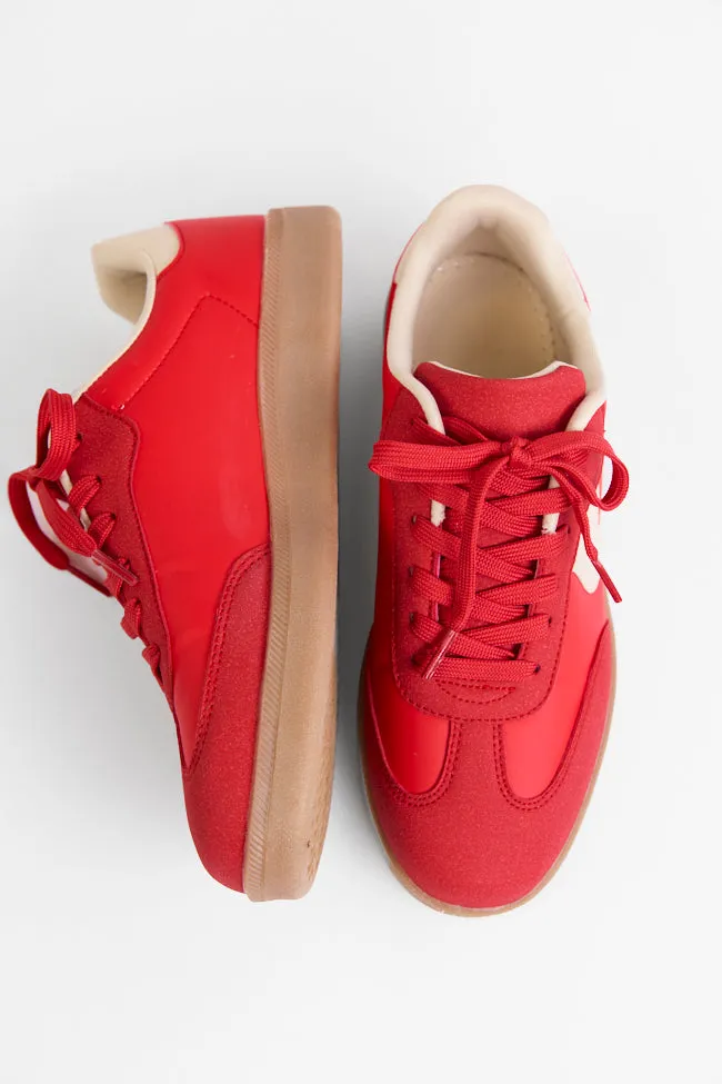 Tiffany Red Swirl Sneakers sold by Pink Lily product image thumbnail 4