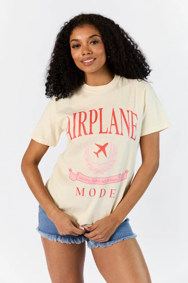 Airplane Mode Ivory Graphic Tee sold by Pink Lily product image thumbnail 3