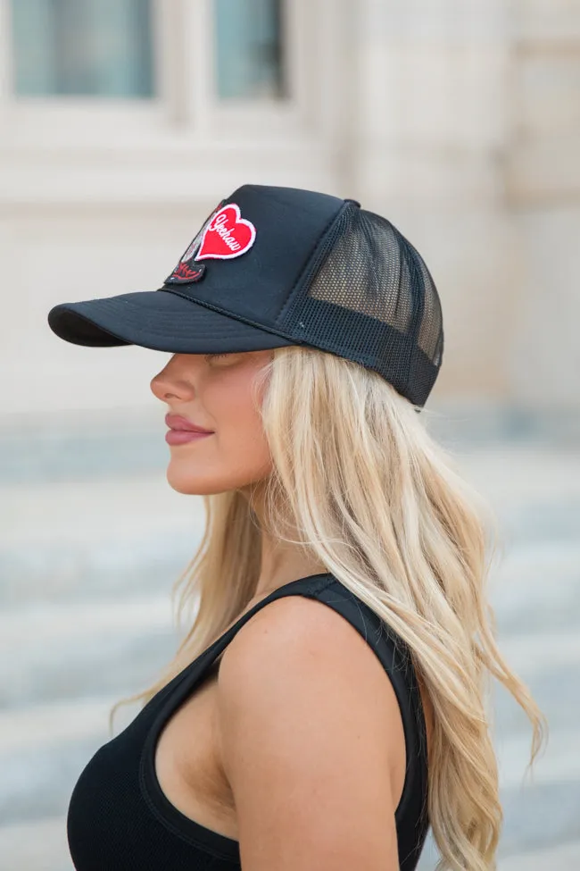 Yeehaw Multi Patch Black Trucker Hat sold by Pink Lily product image thumbnail 4