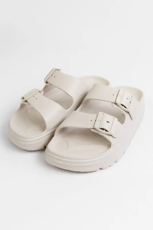 Johanna Ivory Sandals sold by Pink Lily
