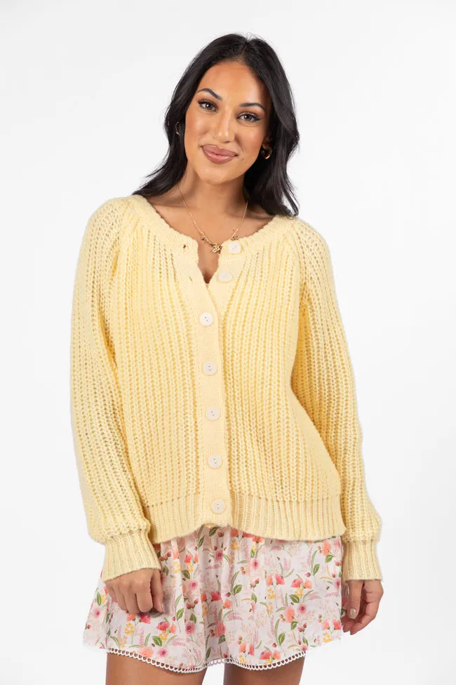 Do Me A Solid Yellow Button Up Cardigan sold by Pink Lily product image thumbnail 5