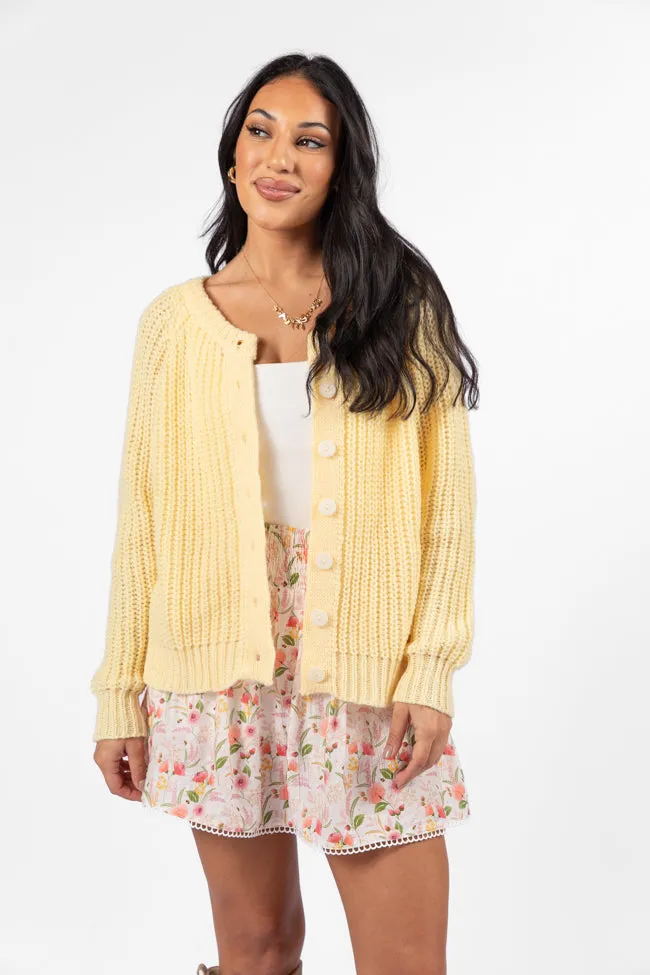 Do Me A Solid Yellow Button Up Cardigan sold by Pink Lily product image thumbnail 3