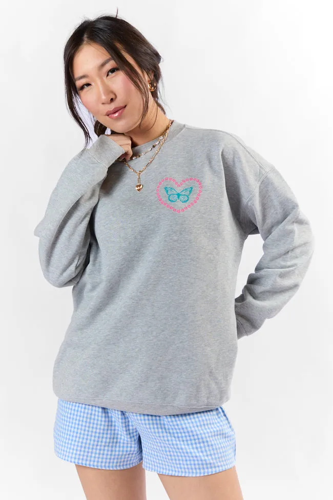 Good Days Ahead Light Grey Graphic Sweatshirt SALE sold by Pink Lily product image thumbnail 5