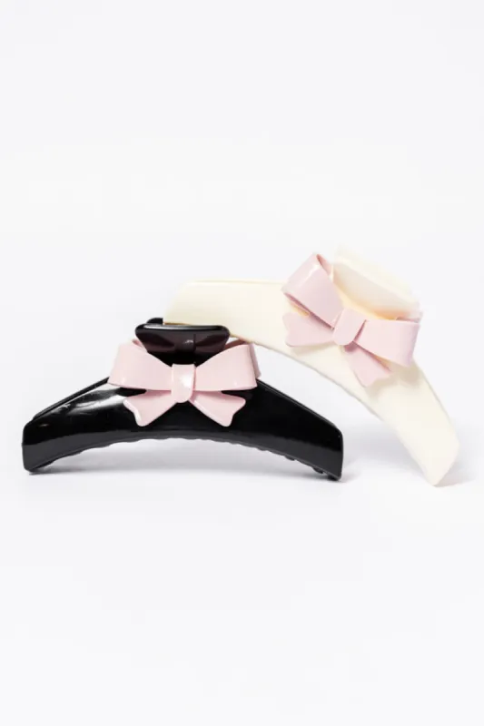 Bow Claw Clip Two Piece Set FINAL SALE sold by Pink Lily