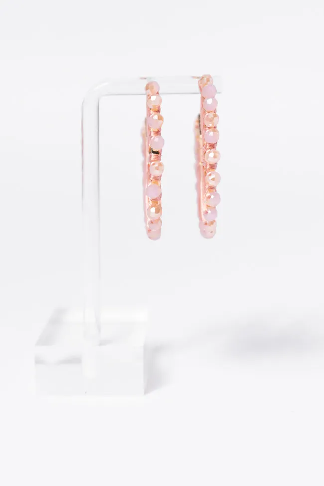 Pink Thread Wrapped Hoop Earrings SALE sold by Pink Lily product image thumbnail 3