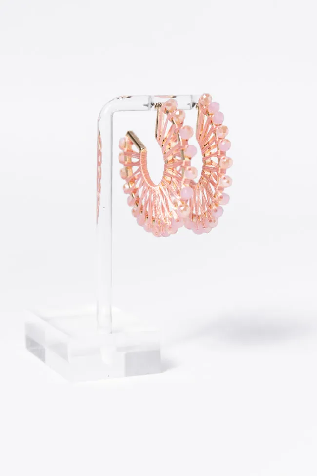 Pink Thread Wrapped Hoop Earrings SALE sold by Pink Lily product image thumbnail 2