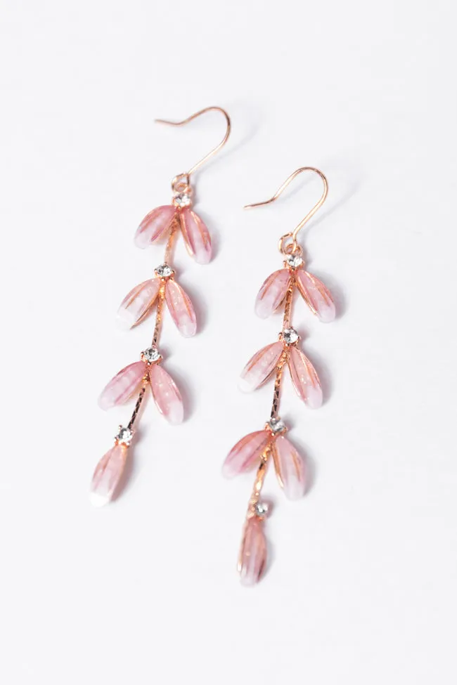 Falling Petals Pink Earrings FINAL SALE sold by Pink Lily