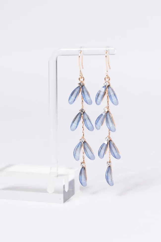 Falling Petals Blue Earrings FINAL SALE sold by Pink Lily product image thumbnail 2
