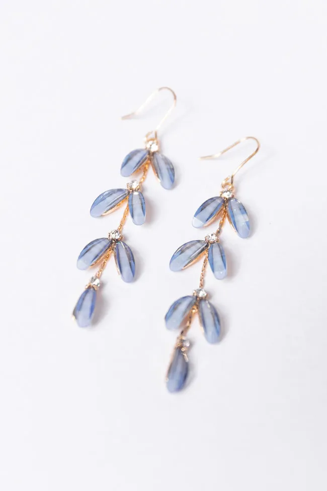 Falling Petals Blue Earrings FINAL SALE sold by Pink Lily product image thumbnail 3