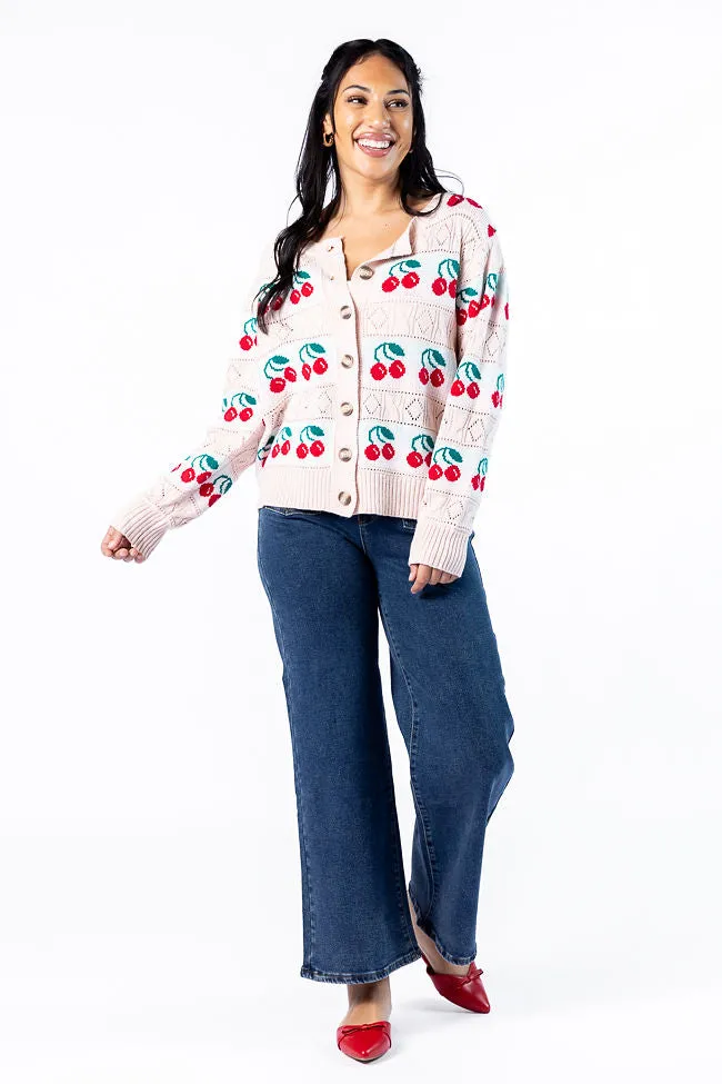 Cherry Happy Blush Cardigan FINAL SALE sold by Pink Lily product image thumbnail 2