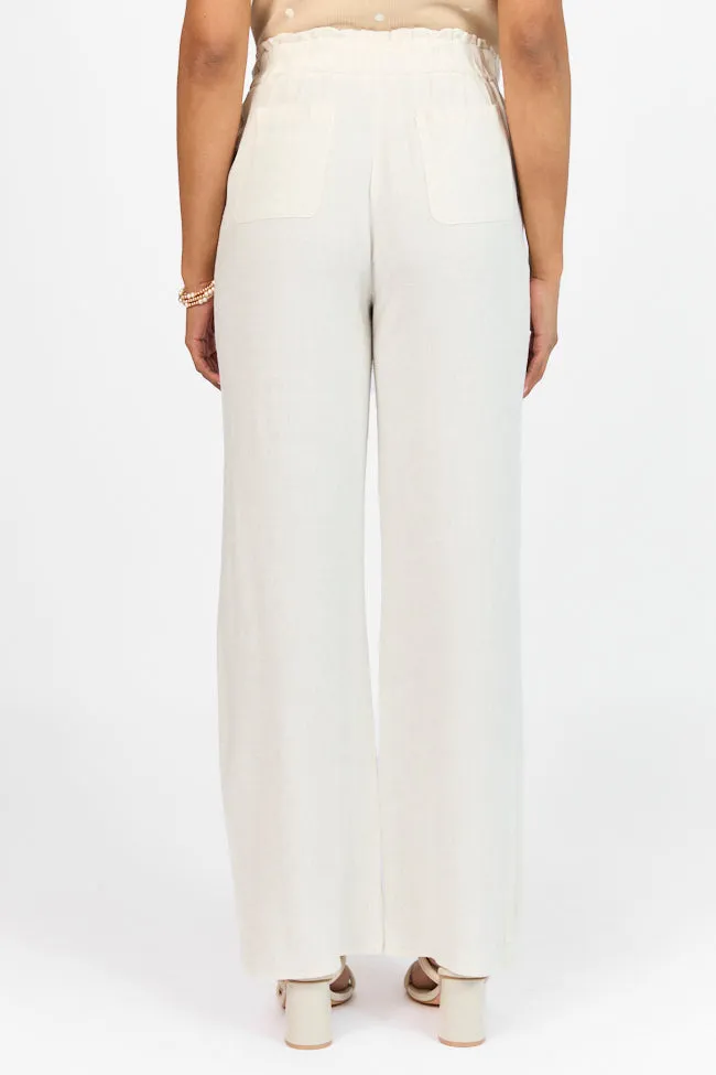 Wish For This Beige Linen Blend Trousers FINAL SALE sold by Pink Lily product image thumbnail 5