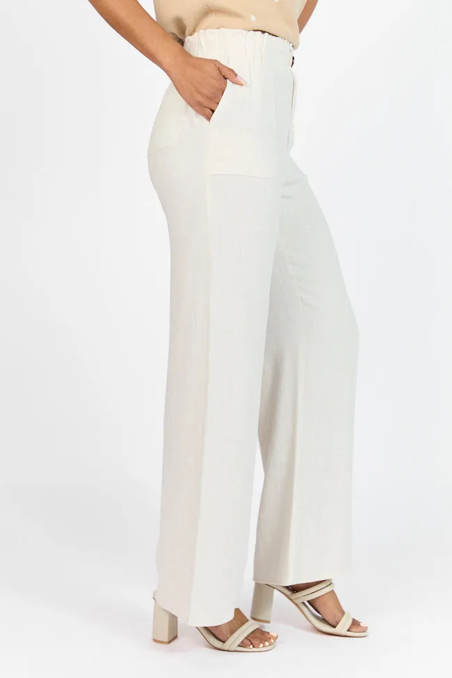 Wish For This Beige Linen Blend Trousers FINAL SALE sold by Pink Lily product image thumbnail 4