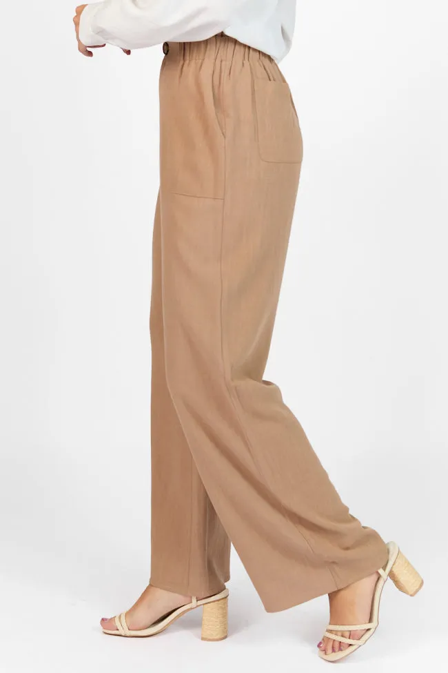 Wish For This Mocha Linen Blend Trousers FINAL SALE sold by Pink Lily product image thumbnail 4