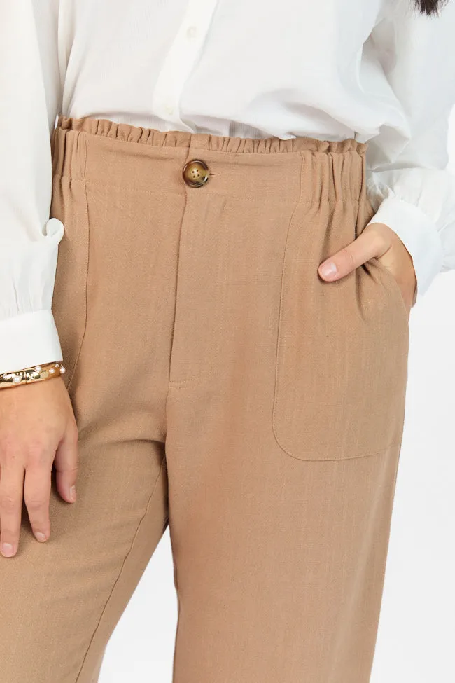 Wish For This Mocha Linen Blend Trousers FINAL SALE sold by Pink Lily product image thumbnail 3