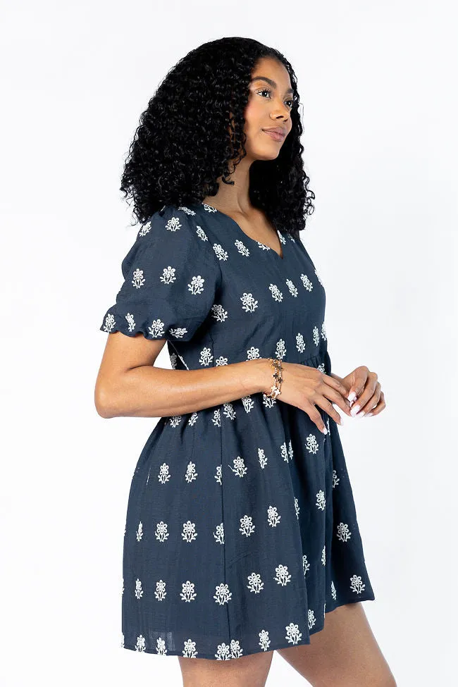 Figured It Out Navy Stitched Detail Mini Dress SALE sold by Pink Lily product image thumbnail 5