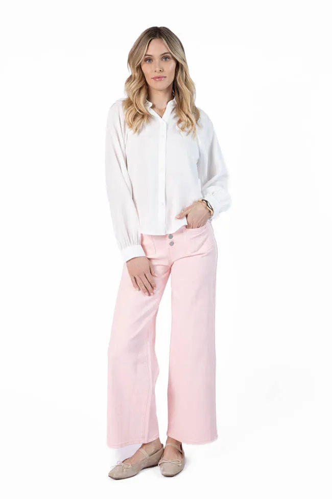 Basic Foundation Ivory Button Down Blouse FINAL SALE sold by Pink Lily product image thumbnail 2