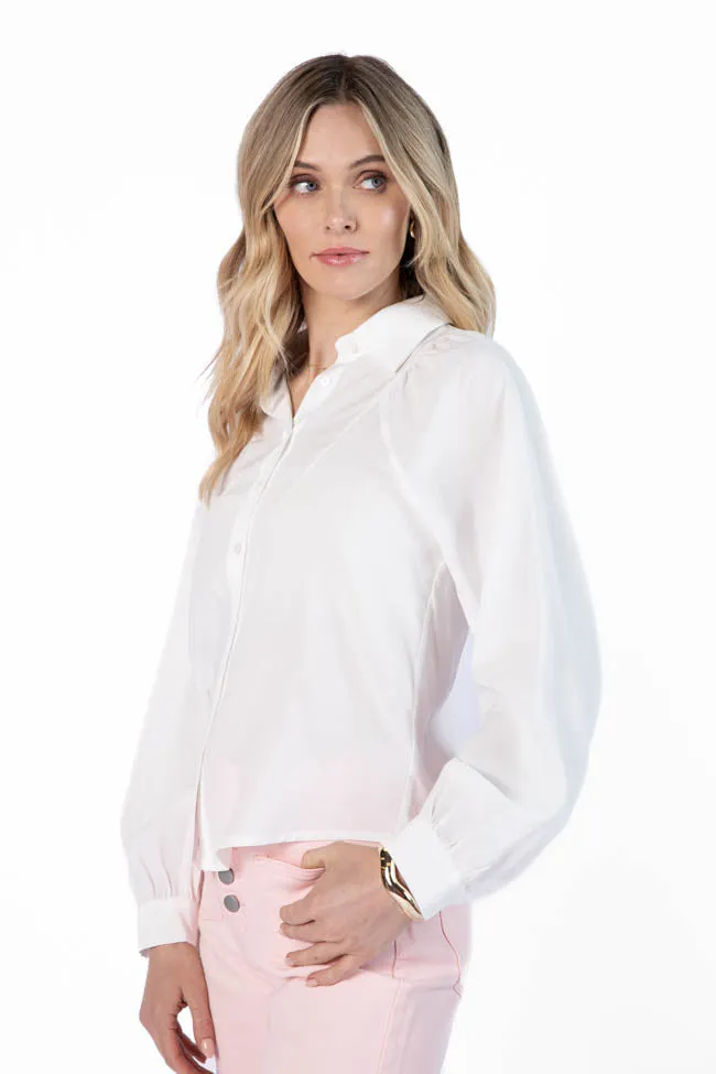 Basic Foundation Ivory Button Down Blouse FINAL SALE sold by Pink Lily product image thumbnail 3