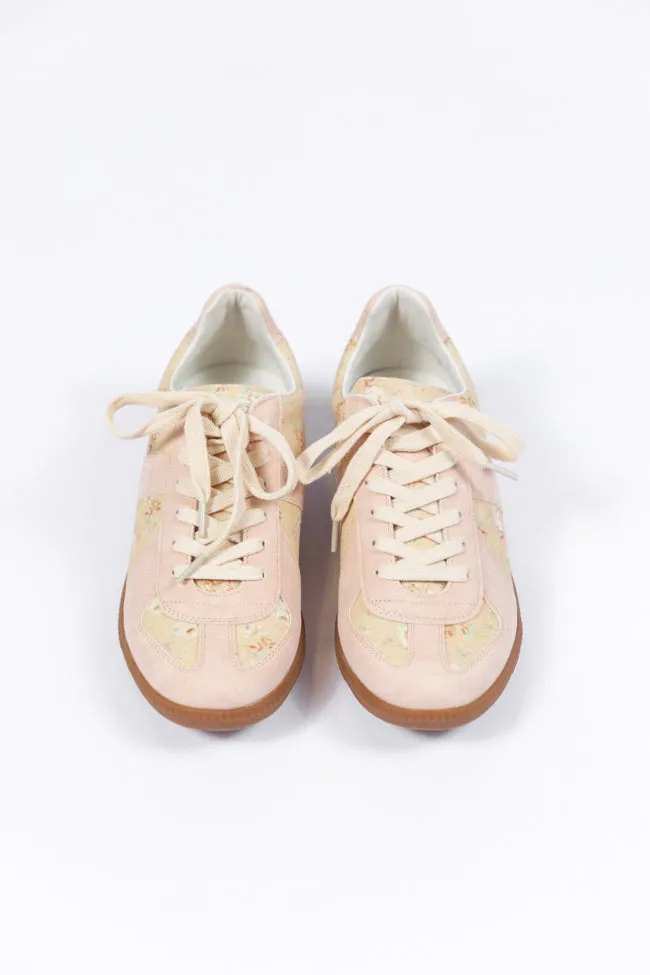 Rebecca Beige and Floral Sneakers FINAL SALE sold by Pink Lily product image thumbnail 3