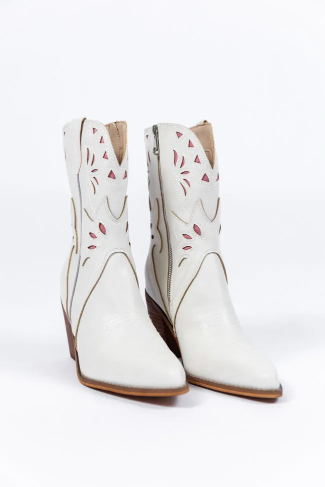 Dallas White Pointed Toe Booties FINAL SALE sold by Pink Lily product image thumbnail 3