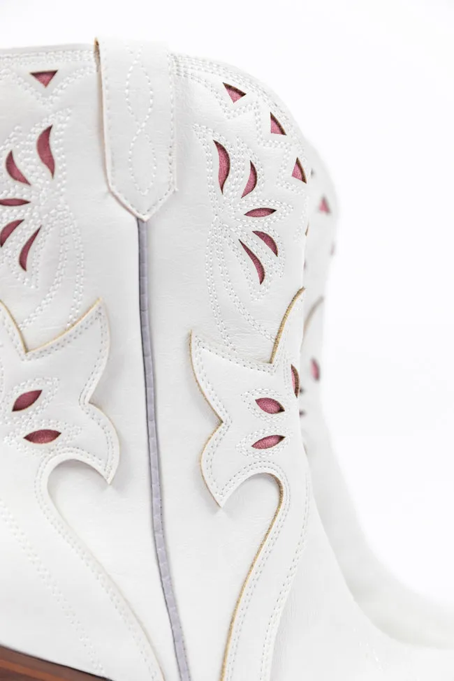 Dallas White Pointed Toe Booties FINAL SALE sold by Pink Lily product image thumbnail 4