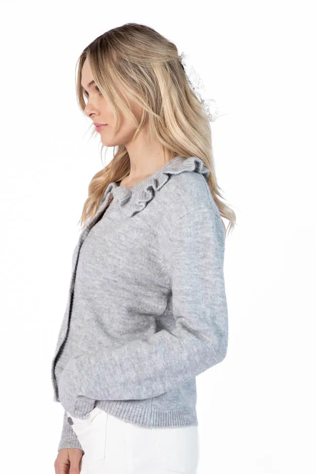 Just A Feeling Grey Collared Cardigan FINAL SALE sold by Pink Lily product image thumbnail 5