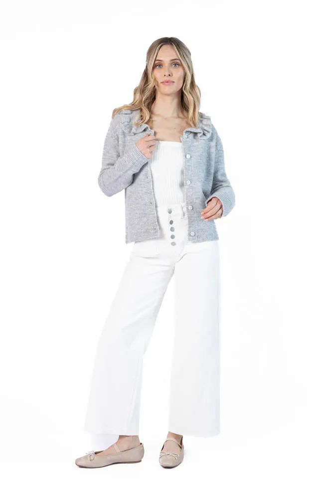 Just A Feeling Grey Collared Cardigan FINAL SALE sold by Pink Lily product image thumbnail 4