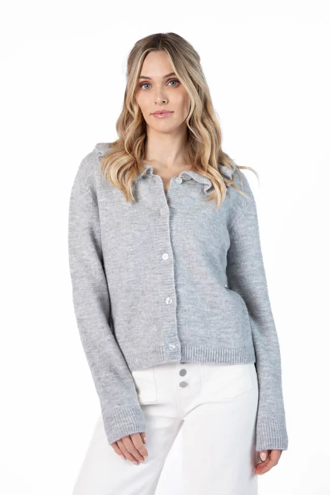 Just A Feeling Grey Collared Cardigan FINAL SALE sold by Pink Lily product image thumbnail 2