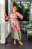 Grow Together Multi Colorblock Floral Midi Dress FINAL SALE sold by Pink Lily