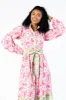 Grow Together Multi Colorblock Floral Midi Dress FINAL SALE sold by Pink Lily