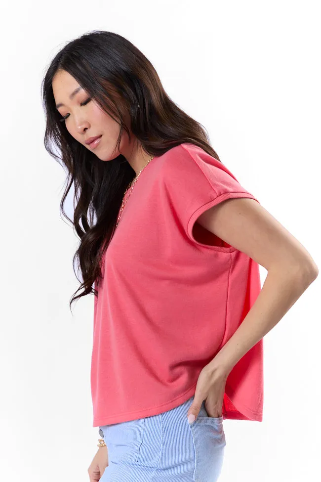 My Type Of Coral Knit Tee FINAL SALE sold by Pink Lily product image thumbnail 5