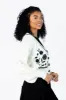 Bloom With Grace Ivory and Black Floral Embroidered Cardigan SALE sold by Pink Lily